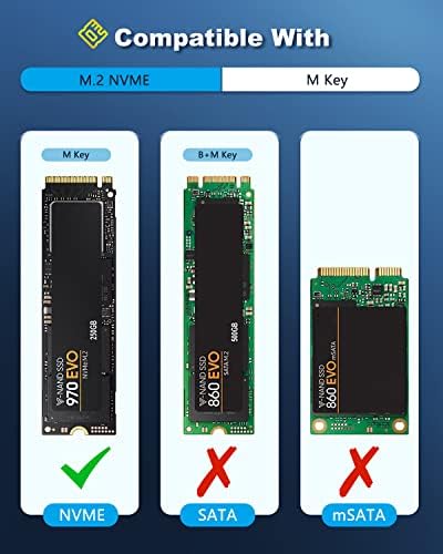 Unlock Ultimate Storage Potential: ZEXMTE M.2 NVMe USB 3.1 Adapter – High-Speed 10 Gbps Data Transfer, Compatible with 2230, 2242, 2260, 2280 Size SSDs, Plug-and-Play Design for Seamless Use Across Laptops, Desktops, and Gaming Consoles, Durable Aluminum Casing for Enhanced Heat Dissipation – Perfect for Professionals & Enthusiasts Seeking Efficient Data Management and Storage Expansion Solutions