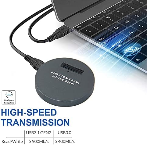 xiwai USB 3.1 USB-C to NVMe M-Key M.2 SSD External Converter Adapter – Vertical Design for Fast Data Transfers & Universal Compatibility – Ideal for Gamers and Creators