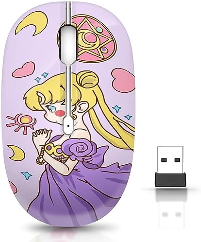 Ultra-Quiet Wireless Mouse with Nano Receiver – Perfect for PC, Laptop & Mac Book | Portable Optical Mice for Effortless Navigation | Ergonomic Design for Comfort & Productivity | Ideal for Mobile Professionals & Students