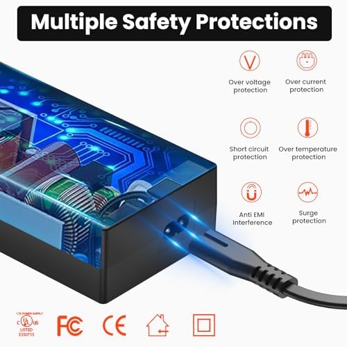 High-Performance 24 V AC Power Adapter – 2.5 A Output Universal Charger with Five 2.5 mm DC Jacks for Fast, Efficient Charging and Extensive Device Compatibility