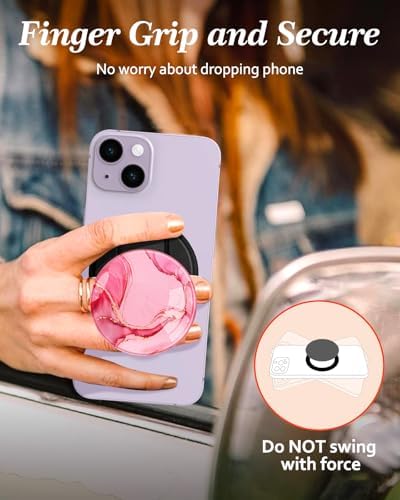 Adorable Cartoon Mag Safe-Compatible Phone Grip Stand – Lightweight Kickstand Ring Holder for Enhanced Usability – Perfect Accessory for i Phone 16/15/14/13/12 with Playful Design for Women and Girls – Durable, Easy-to-Install Magnetic Phone Accessory