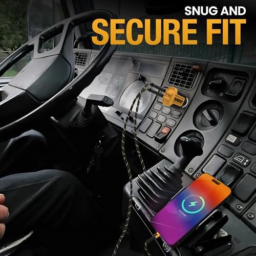 DEWALT 24 W Dual USB Car Charger Adapter – Heavy Duty Fast Charging Cigarette Lighter Power Source for i Phone, Samsung Galaxy & i Pad – Reliable, Durable & Safety-Enhanced On-the-Go Charging Solution for All Your Devices