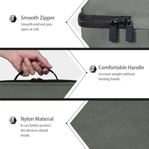 Ultimate Protection for On-the-Go Charging: co2 CREA Hard Travel Case for Anker Power Core Reserve 192 Wh Power Bank – Lightweight, Shockproof, and Stylish Black Design with Custom Compartments for Accessories and Quick Access Zippers