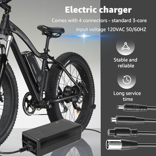 Rapid Charge 54.6 V 2 A Electric Charger for 48 V Lithium Batteries – Multi-Output Power Adapter with Enhanced Safety Features for E-Bikes and Versatile Applications