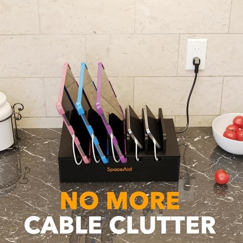 Eco-Friendly Bamboo Multi-Device Charging Station – Sleek Desk Organizer for Phones, Tablets & Laptops with Fast Charging Ports – Minimalist Docking Solution for a Clutter-Free Workspace – Sustainable Tech Accessory for Modern Living Spaces