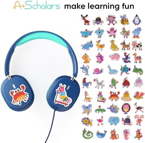 Vibrant Over-Ear Headphones for Kids – 5-Pack Foldable Wired Earphones with 3.5 mm Jack – Ideal Audio Solution for Classrooms, Travel, and Online Learning – Lightweight, Durable, and Engaging Colors for Young Learners