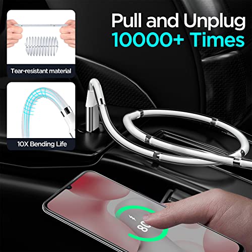 Revolutionize Your Charging Experience with the AICase 6.5 FT Magnetic Charging Cable – Type C to Type C for Fast, Secure Connections | Ideal for Samsung S23/S22/S21/S20 Ultra, Mac Book Pro/Air, and i Pad Pro Models | High-Speed Data Transfer, Effortless One-Handed Use, Enhanced Device Compatibility, Durable Design for Long-Lasting Performance