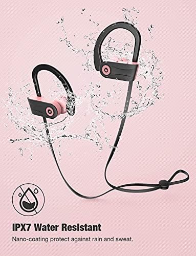 Otium Wireless Bluetooth Earbuds – IPX7 Waterproof Sports Headphones with 15-Hour Playtime for Gym & Running – Superior Sound Isolation & Ergonomic Comfort for Active Lifestyles – Seamless Device Compatibility – Black