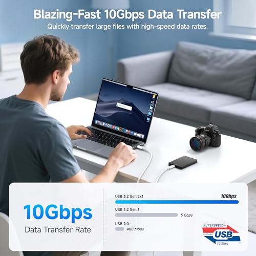 Experience Unmatched Performance with Cable Matters USB-IF Certified 10 Gbps Gen 2 USB C to USB C Cable – 3.3 ft, Supports 4 K@60 Hz Video, 100 W Fast Charging, and High-Speed Data Transfer for Seamless Connectivity and Enhanced Compatibility