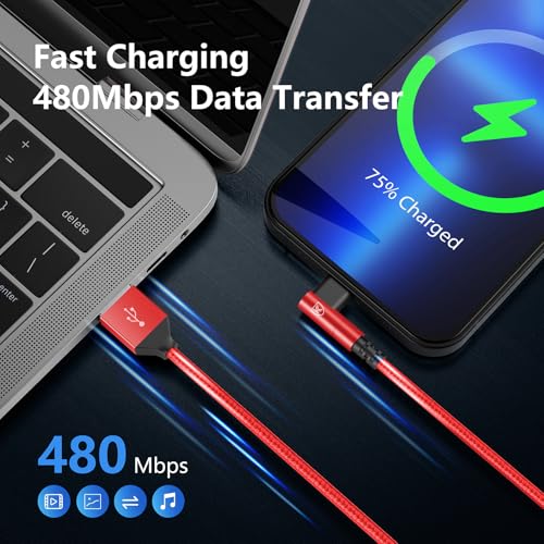 Elevate Your Charging Experience: 10 ft MFi Certified i Phone Charger Cable 3-Pack with 90-Degree Connector – Fast Charging & Durable Nylon Braided Design for i Phone 14/13/12/11/Pro/Max/Mini/X/Plus/8/7/6/Plus – Perfect for Home, Office, and Travel Use – Enhanced Compatibility and Comfort