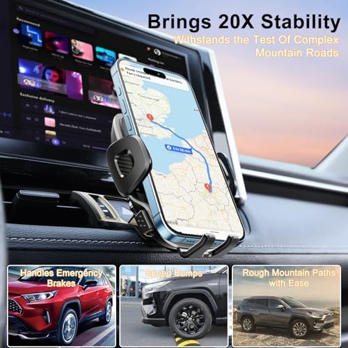 ELOHEI Custom Phone Mount for Volkswagen Golf 8 MK8 R GTI (2020-2024) – Ultimate Car Phone Holder for Enhanced Driving Experience, Quick-Release Design, 360-Degree Rotation, and Exceptional Compatibility with All Smartphone Sizes – Essential VW Golf Accessory for Navigation and Hands-Free Use