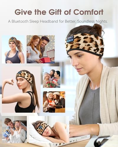 MUSICOZY Bluetooth 5.4 Sleep Headband Headphones – Ultimate Wireless Comfort for Sleep, Workouts, and Travel – The Perfect Gift for Active Lifestyles with Rapid Pairing and Sweatproof Design
