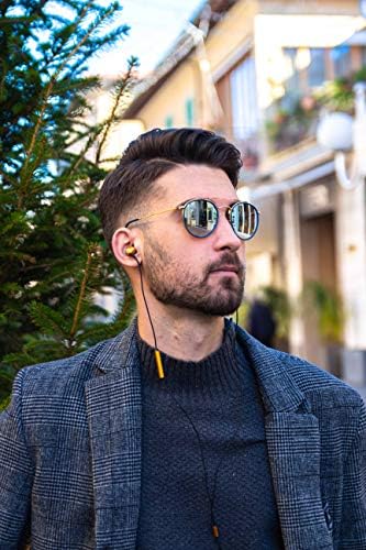 LUDOS Clamor Wired Earbuds – Premium Noise-Isolating In-Ear Headphones with Memory Foam Tips, Built-in Microphone, 5-Year Warranty – Perfect for i Phone and Samsung Users, Ideal for Students and Small Ears in Stylish Pink – Ultimate Sound Quality and Comfort for Everyday Use