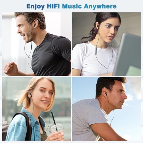 Premium USB C Wired Earbuds for i Phone 16/15 Pro Max, Samsung Galaxy S24+/S23/S22/S21 FE, and Pixel 7/6/5/4 – Hi-Fi Stereo Sound with Built-in Microphone and Volume Control, Ideal for Music and Calls, Durable and Lightweight Design for All-Day Comfort