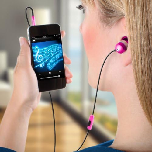 GOgroove Audi OHM HF Earbud Headphones – Superior Noise Isolating In-Ear Earphones with Deep Bass, Ergonomic Fit & Comfortable Gel Tips for All-Day Use – Perfect for Music Lovers, Commuters & Fitness Enthusiasts