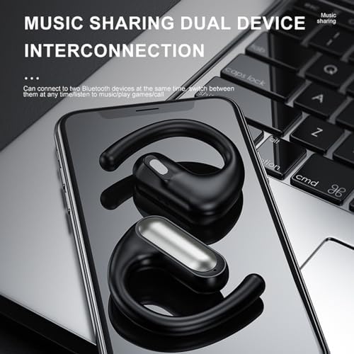 Next-Gen Bluetooth 5.3 Bone Conduction Headphones – Open Ear Waterproof Wireless Earbuds for Unmatched Comfort, Superior Sound Clarity, and Safe Listening Experience for Active Lifestyles