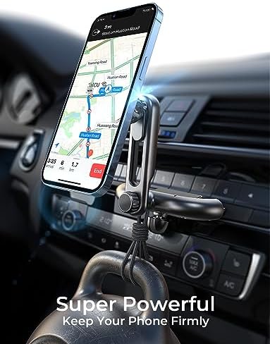 LISEN Mag Safe CD Slot Phone Mount for i Phone 15 Pro Max & Galaxy – Adjustable Magnetic Holder for Hands-Free Driving, Effortless Installation & Optimal Viewing Angle, Compatible with Mag Safe Devices, Sleek Design for Modern Interiors