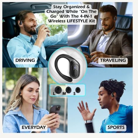 Unleash Your Sound Potential with Groove Bluetooth Earbuds – Exceptional High-Fidelity Audio, Ergonomic Comfort, and 20-Hour Playtime – Cutting-Edge Bluetooth 5.0 for Effortless Pairing – Waterproof and Sweatproof Design for Athletes and On-the-Go Music Lovers – Must-Have Wireless Earbuds for Ultimate Listening Experience in Any Environment