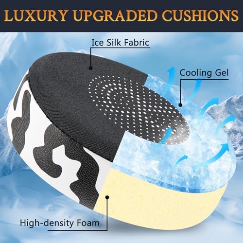 Revolutionary SOULWIT Cooling Gel Earpads for Jabra Evolve2 65 & 40 – Experience Ultimate Comfort with Breathable Ice Silk Fabric – Superior Replacement Ear Cushions for On-Ear Wireless Headsets – Perfect for Long Hours of Use in Sleek Black – Elevate Your Listening Experience with Enhanced Performance and Style