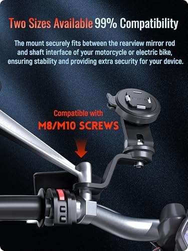 sincetop Quad Series Phone Holder for Bikes & Motorcycles – Premium Aluminum Handlebar Mount with Quick Lock Mechanism – Universal Fit for Mountain, Road, E-Bikes & Scooters – Securely Accommodates All Phone Sizes for Seamless Navigation and Hands-Free Experience