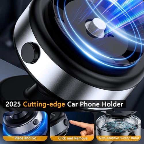 Revolutionize Your Car Experience with the 360° Adjustable Anti-Shake Electric Suction Cup Phone Mount – Perfect for Mag Safe i Phone 16, 16 Pro Max, 15, 14, and 13 – Hands-Free Vlogging and Travel Essential with Superior Stability and Magnetic Grip