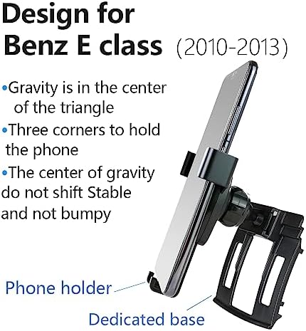 Premium Car Phone Holder for 2024-2025 Mercedes-Benz E-Class E350 E450 – Sleek Dashboard Mount for Safe Navigation & Hands-Free Use – Enhanced Stability and Aesthetic Integration for Ultimate Driving Experience