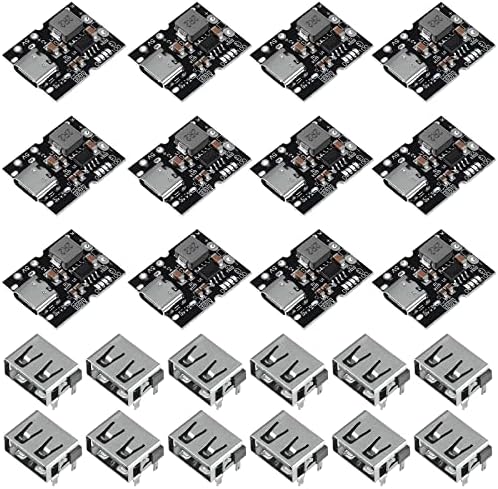 Ultra-Fast Type-C USB Boost Converter Module – 4-Pack 5 V 3.1 A High-Efficiency Charging Kit with Integrated Switch & LED Status Light for Enhanced Mobile Power Bank Functionality and Versatile Device Support