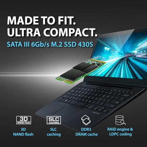 Upgrade Your System with Transcend 256 GB M.2 2242 SATA III SSD – High-Speed Internal Solid State Drive for Enhanced Gaming & Productivity, Achieve Up to 530 MB/s Read Speeds, DRAM Cache for Lightning-Fast Performance, Durable 3 D TLC NAND Technology, Perfect for Laptops, PCs, and Ultrabooks!