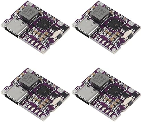 Ultra-Fast Type-C USB Boost Converter Module – 4-Pack 5 V 3.1 A High-Efficiency Charging Kit with Integrated Switch & LED Status Light for Enhanced Mobile Power Bank Functionality and Versatile Device Support