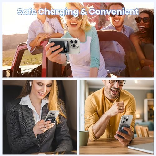 Revolutionary 3-in-1 Magnetic Power Bank 12000 m Ah – Ultra-Fast 22.5 W PD Charging with LCD Display, Wireless Compatibility for i Phone 12-16, i Watch, and Air Pods – Unmatched Portability and Efficiency for On-the-Go Power Solutions