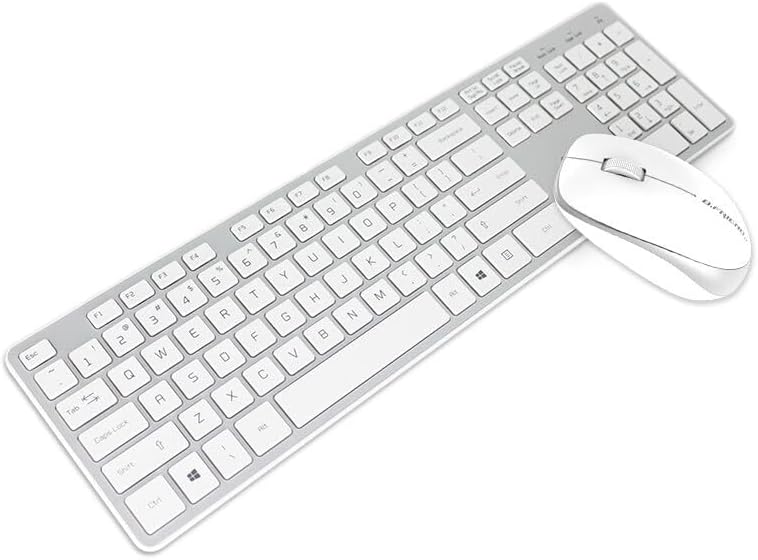 Experience Ultimate Comfort with the BFRIENDit Ultra-Quiet Wireless Keyboard – Sleek 2.4 GHz Connection for Mac & Windows, Slim Chocolate Key Design for Effortless Typing and Enhanced Productivity, Perfect for Home, Office, and Smart TV Use – Effortless Connectivity Meets Stylish Functionality