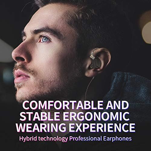Elevate Your Listening Experience with erjigo KZ ZSN Pro Dynamic Hybrid Dual Driver In-Ear Earphones – Stylish Purple Design, Detachable Tangle-Free Cable, and Exceptional High-Resolution Audio for Musicians and Audiophiles