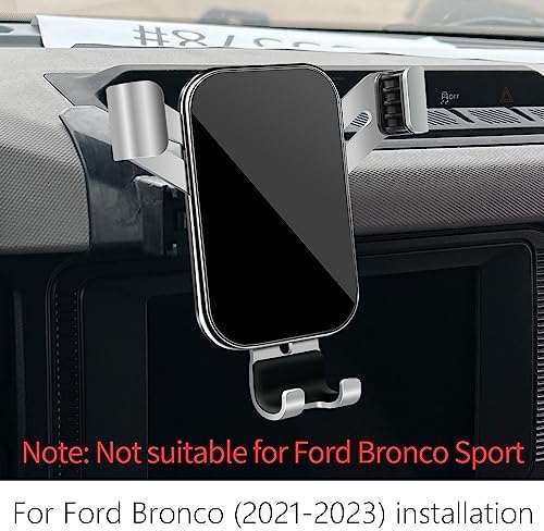 Ford Bronco Sport 2021-2024 Premium Car Phone Holder – Secure Gravity Mount for Safe Navigation & Hands-Free Calling – Effortless Installation, Adjustable Viewing Angles, Integrated Charging for Ultimate Convenience – Essential Auto Interior Accessory for Modern SUVs