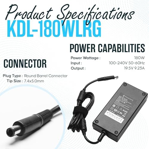 High-Performance 45 W USB-C Dell Laptop Charger – UL Certified Fast Charging Adapter for XPS, Latitude, and Inspiron Models – Exceptional 5 V/20 V 2.25 A Power Delivery with Global Voltage Support – Reliable and Versatile Power Solution for On-the-Go Professionals