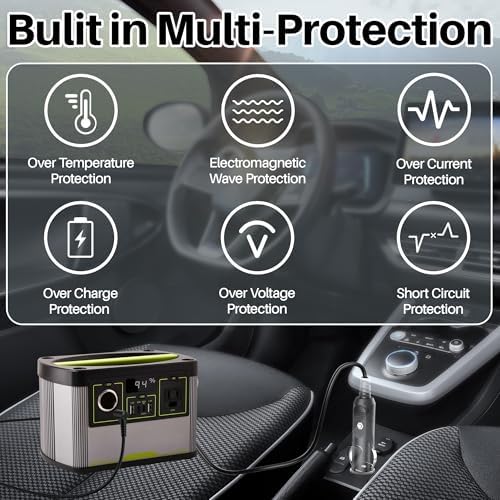 Portable 12 V Car Charger for Caire Freestyle Comfort – Essential DC Power Supply for Goal Zero Models UT60-153300-02, AKN9, G-1530300 & More – Ultimate Travel Power Adapter for Campers, Ensuring Continuous Comfort and Reliability on the Road