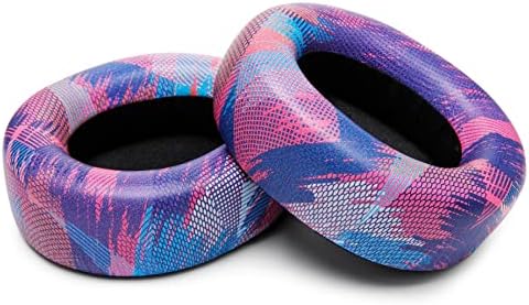 Upgrade Your Sound: WC Premium Replacement Earpads for Steelseries Arctis Nova Pro Wireless by Wicked Cushions | Enhanced Comfort with Thick, Soft Leather & Superior Durability | Red Camo Design for Distinctive Style & Optimal Sound Isolation