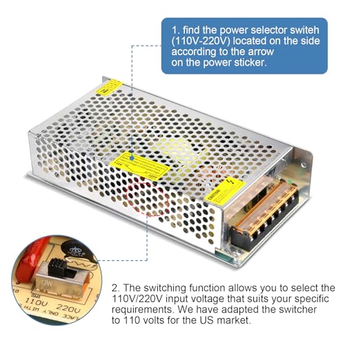 Universal 24 V 10 A AC/DC Power Supply Adapter – 240 W High-Efficiency Switching Converter for LED Lighting & CCTV Systems – Superior Voltage Stability with Advanced Safety Features for Secure Device Performance