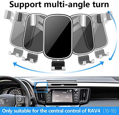 LUNQIN Toyota RAV4 Car Phone Holder (2019-2025) – Premium Adjustable Smartphone Mount with 360° Rotation for Safe Navigation and Hands-Free Calls – Perfect for LE, XLE, SE, Woodland, and RAV4 Hybrid Models – Enhance Road Safety and Accessibility with Durable Design