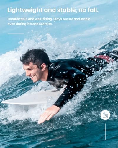 Revolutionary Bone Conduction Swimming Headphones – Bluetooth 5.4 Waterproof Earbuds with 32 GB MP3 Storage for Unmatched Sound and Safety | Perfect for Athletes, Swimmers, and Fitness Enthusiasts