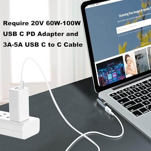 USB C to Mag-Safe 2 Adapter – 100 W PD Power Charger for Mac Book Pro & Air (2013-2015) – Compact & Lightweight Design with E-Mark Intelligent Chip for Reliable Charging – Lifetime Warranty Included – Fast Electric