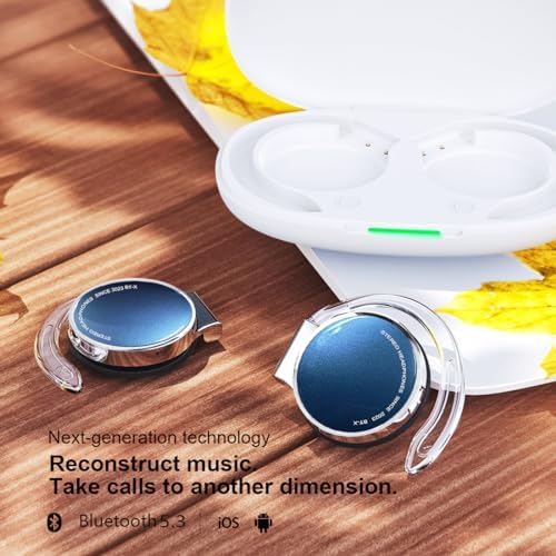 Premium Open-Ear Bluetooth Headphones V5.3 – Secure Fit Sports Audio with Advanced Noise Cancellation, Long Battery Life, and Universal Compatibility for Fitness, Commuting, and Everyday Use