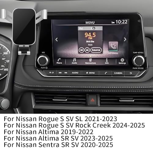 Nissan Rogue, Altima, and Sentra Car Phone Holder – 8-Inch Display Smartphone Mount for 2021-2025 Models – Premium Auto Accessory for Hands-Free Navigation, Calls, and Music Control – Adjustable Cradle for Universal Compatibility – Easy Tool-Free Installation and Durable Design