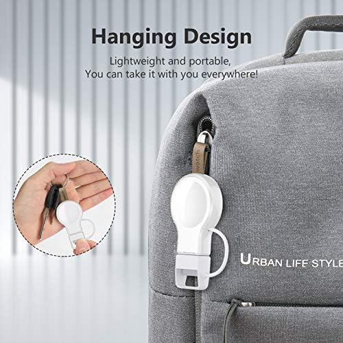 Portable Magnetic Wireless Charger for Apple Watch – Fast Charging i Watch Accessory for Ultra, Series 1-9, and SE – Travel-Friendly Cordless Design for Ultimate Convenience and Durability