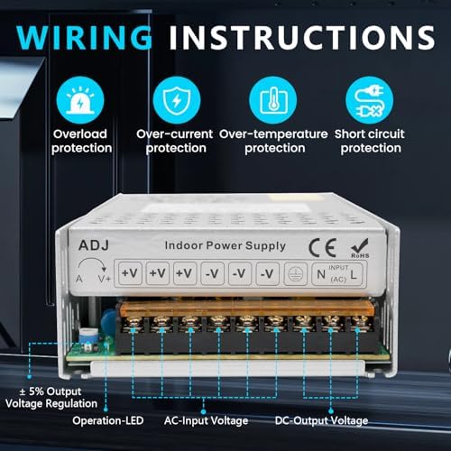 High-Efficiency 600 W 24 V AC to DC Power Supply – 25 A Versatile Switching Adapter for LED Strips, Motors, CCTV Systems, and 3 D Printers – Durable and Reliable Performance for All Your Power Needs
