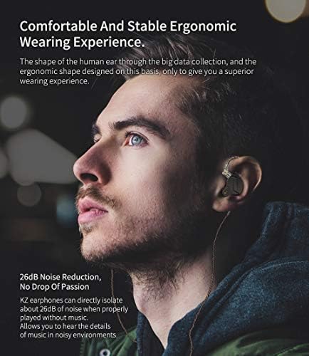 Elevate Your Listening Experience with erjigo KZ ZSN Pro Dynamic Hybrid Dual Driver In-Ear Earphones – Stylish Purple Design, Detachable Tangle-Free Cable, and Exceptional High-Resolution Audio for Musicians and Audiophiles