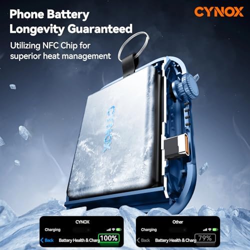 6000 m Ah Magnetic Power Bank – 3-in-1 Portable Charger for i Phone 12-16, Apple Watch, and Air Pods – 22.5 W Fast Charging USB-C Battery Pack for Effortless On-the-Go Power and Enhanced Device Compatibility