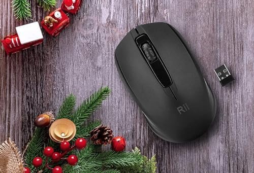 Upgrade Your Computing Experience with Rii 10-Pack Wireless Mouse – Effortless 2.4 GHz Connectivity for PC & Laptop, Ergonomically Designed for Comfort, Portable USB Dongle Included, Perfect for Home, Office, and School Use – Reliable High-Precision Optical Mice in Sleek Black Finish