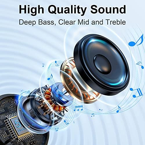 KITONE GUSGU True Wireless Earbuds – Premium Sound with IPX7 Waterproof Protection, Seamless Bluetooth Connectivity for All Devices, Built-in Microphone for Hands-Free Calls, Lightweight Ergonomic Design for All-Day Comfort and Long Battery Life