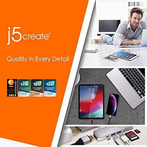 Maximize Your Connectivity with the j5 create USB Type-C Hub Adapter – Gigabit Ethernet & 3 High-Speed USB 3.0 Ports for Effortless Data Transfer and Enhanced Productivity