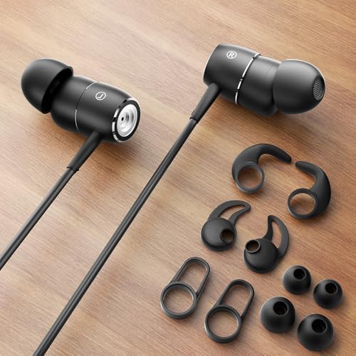 Transform Your Listening Journey with High-Performance In-Ear Wired Earbuds: Exceptional Deep Bass, Crystal Clear HD Sound, Advanced Noise Isolation, Ergonomic Design for Comfort, Versatile 3.5 mm Jack Compatibility, Integrated Microphone for Seamless Communication, Ideal for Music Lovers and Gamers Alike